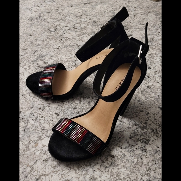 Torrid 8.5 Staci Velvet Rhinestone Heels - Picture 9 of 13